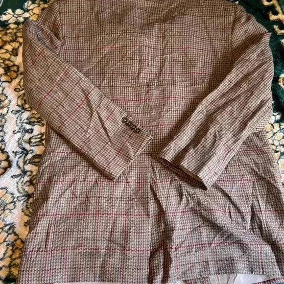Vintage Bill Blass Plaid Blazer Size M/L - Picture 2 of 8